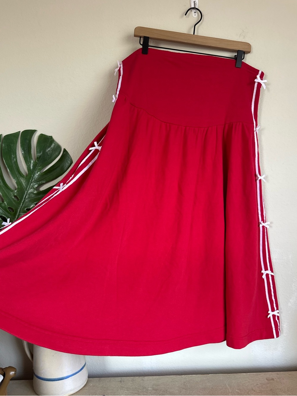 Anthropologie Daily Practice Strapless Side Bow Midi Dress - Picture 7 of 15